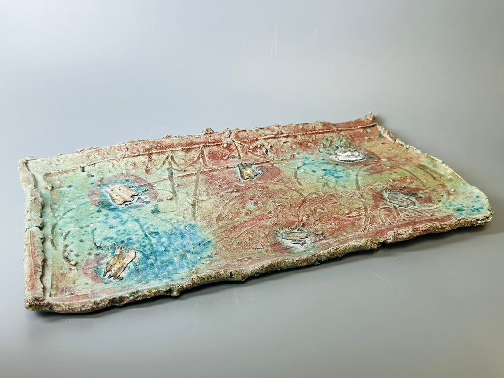 Shiga-Oribe larger plate A278