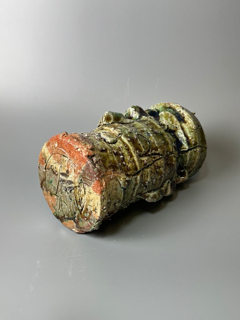 Shiga-Oribe Hanaire flower vase A245