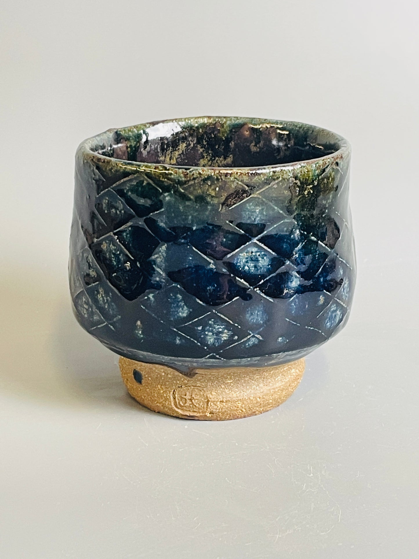 Yunomi, blue ash, T1011