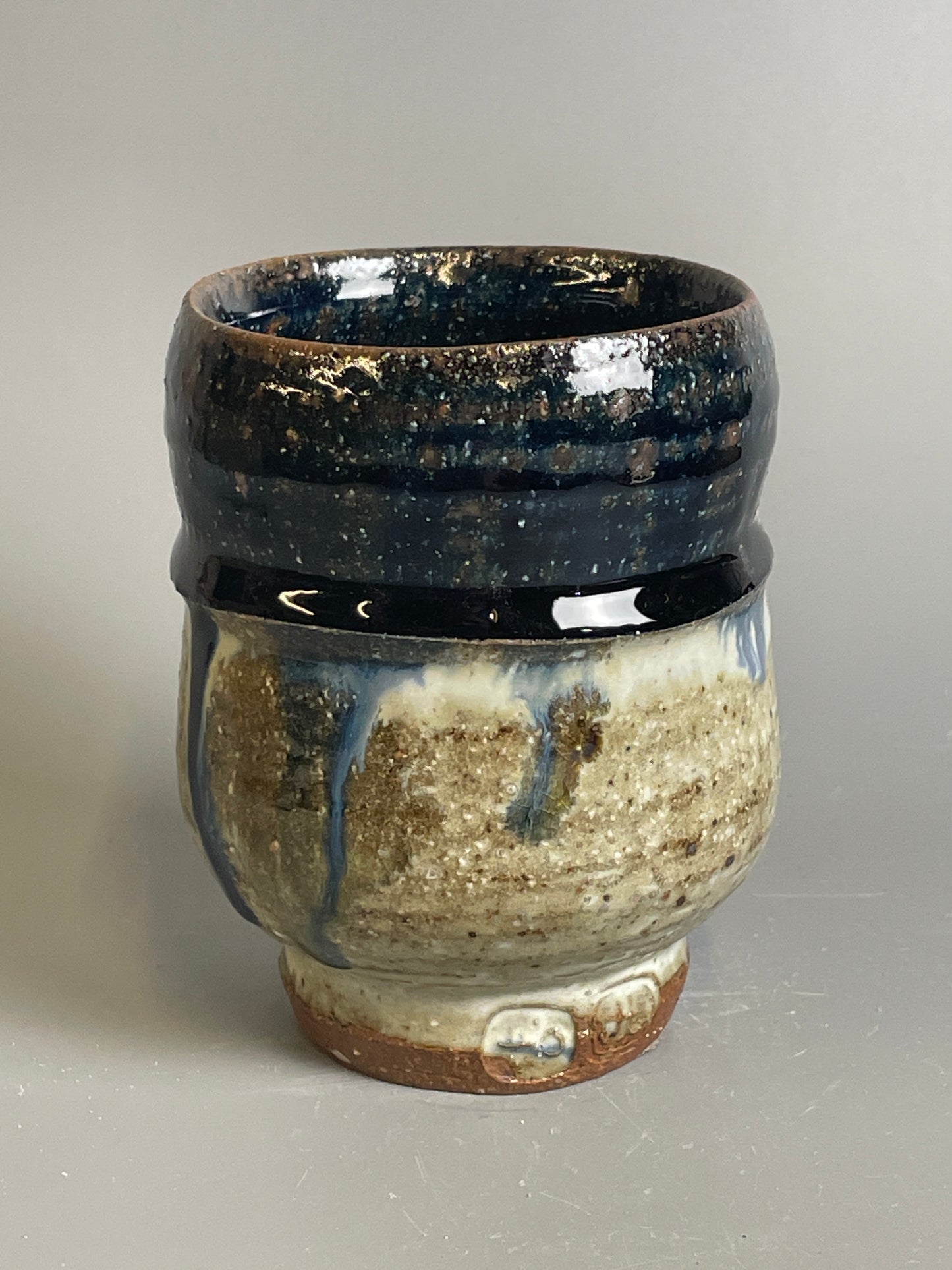 Yunomi, blue ash, nuka, T1025