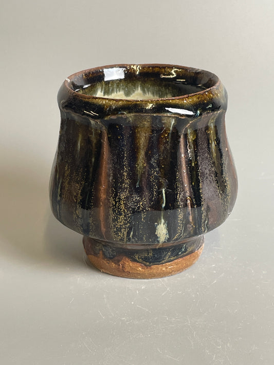 Yunomi, faceted, jian, nuka,  T1056