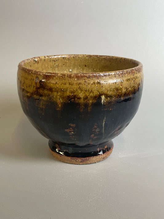 Bowl, temmoku, ash, T1195