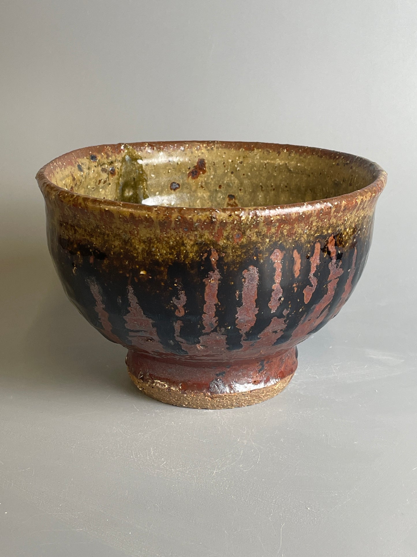 Bowl, temmoku, ash, T1205