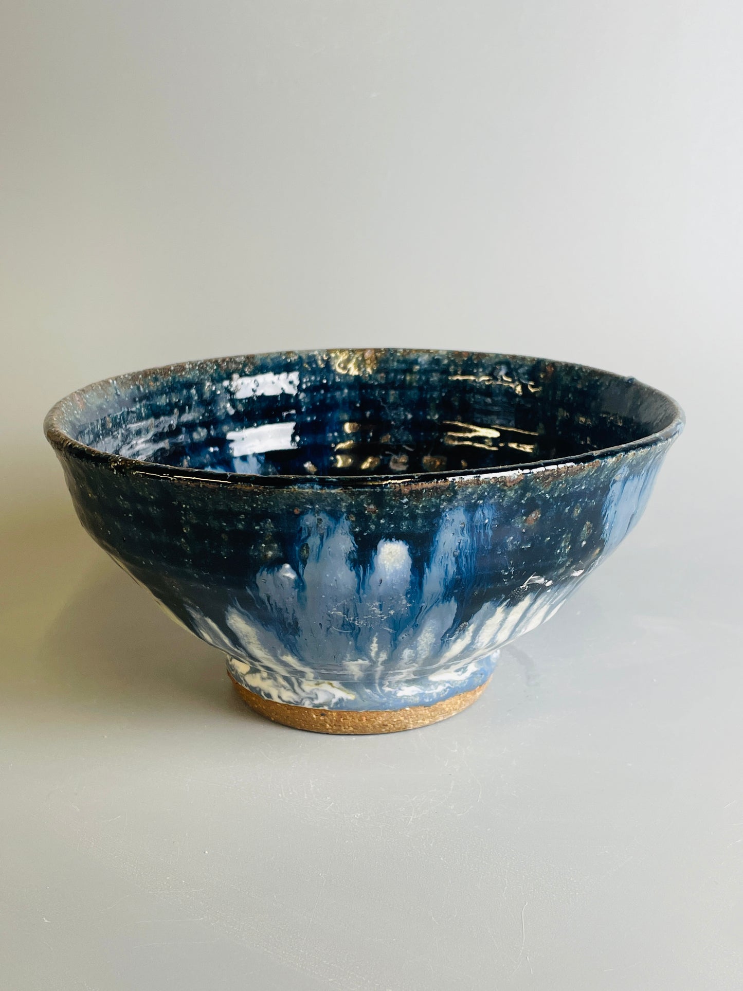 Bowl, blue ash, nuka, T1234
