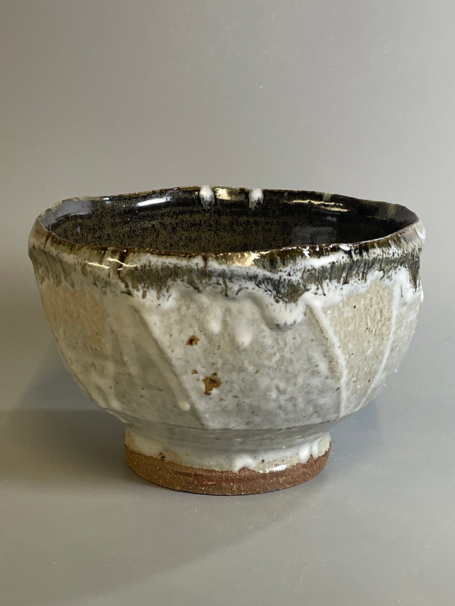 Bowl, faceted, nuka, jian, T1344