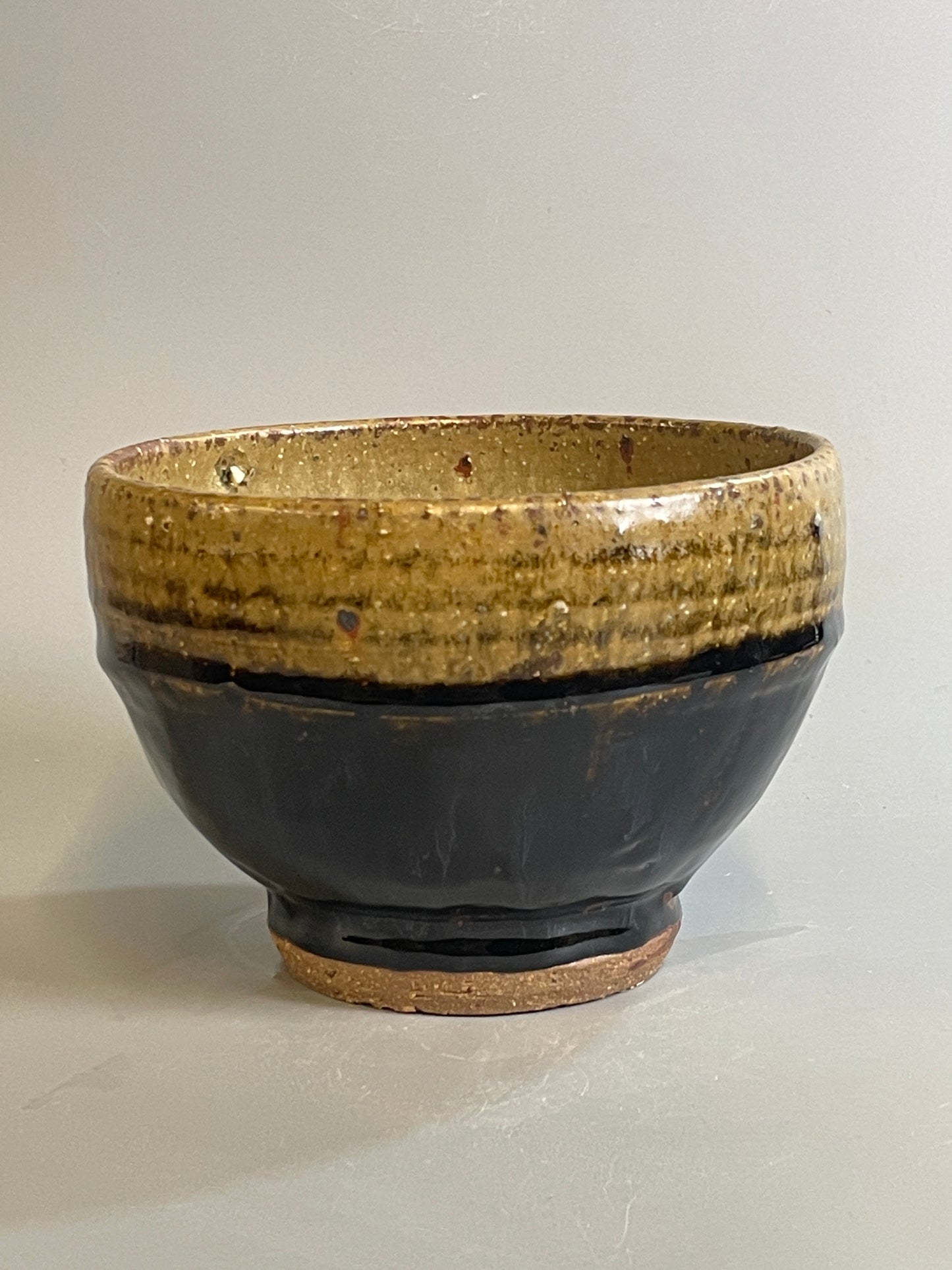 Bowl, temmoku, ash, T1355