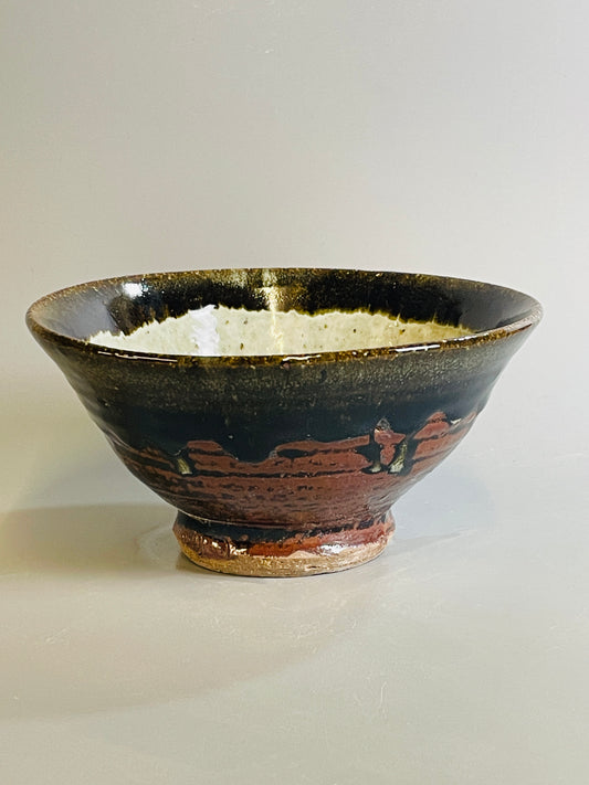 Wide bowl, temmoku, nuka, T1358