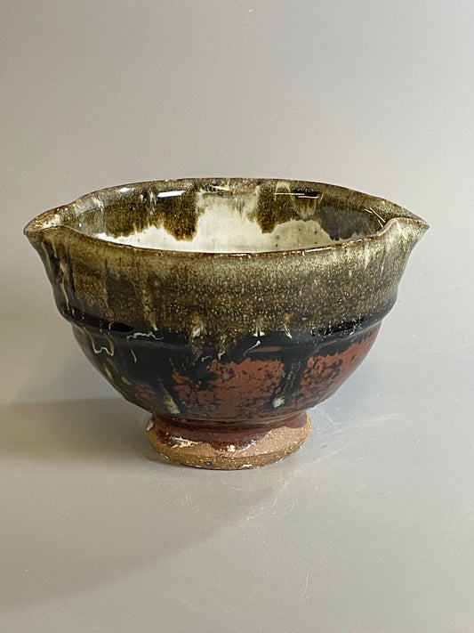 pouring bowl, temmoku, nuka T1372