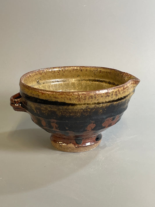 Pouring bowl, temmoku, ash T1376