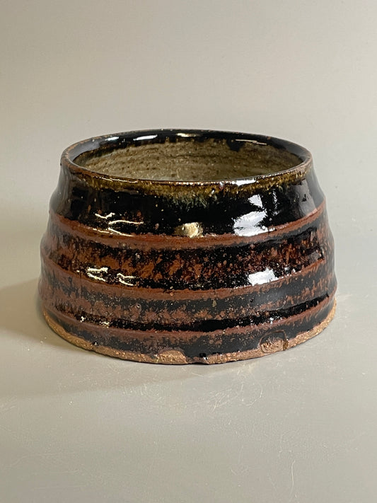 Small dog bowl, temmoku, nuka, T1385