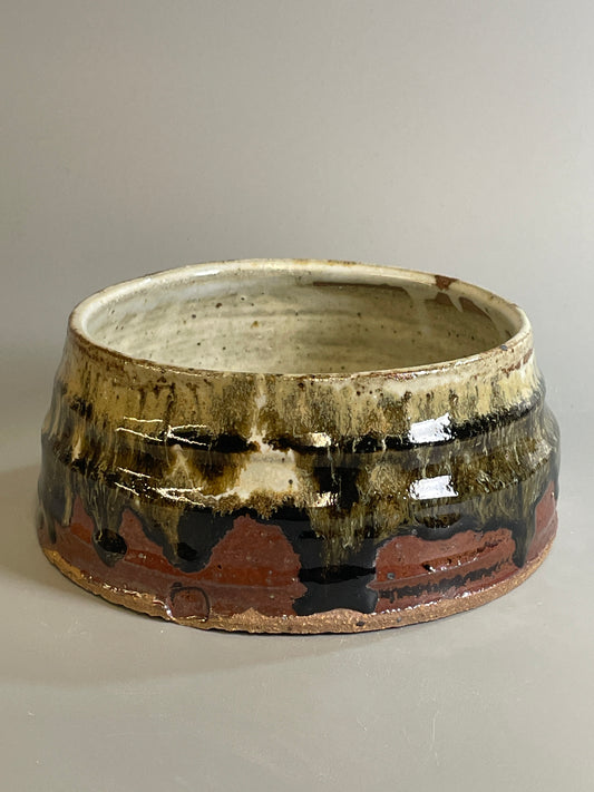 Larger dog bowl, temmoku, nuka, T1389