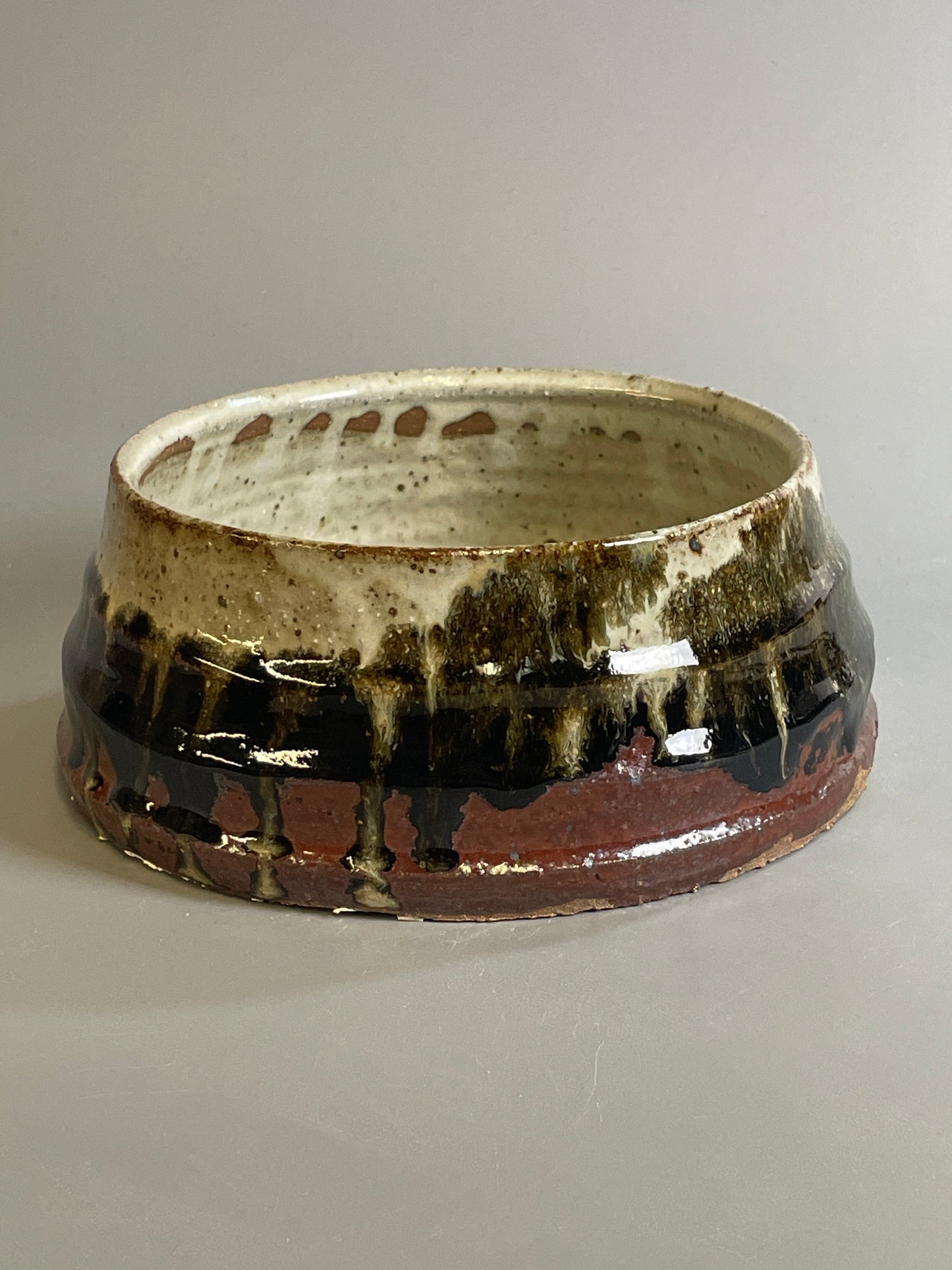 Larger dog bowl, temmoku, nuka, T1390