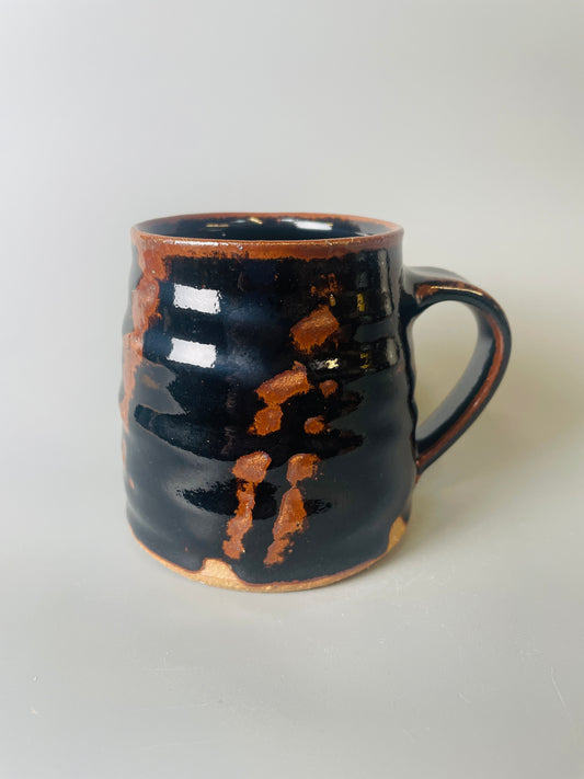 Mug, temmoku, swipes, T1469
