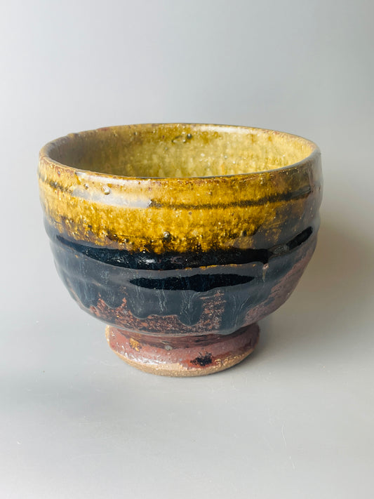 Bowl, ash, temmoku T1508