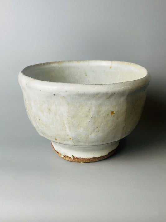 Large bowl, faceted, nuka T1514