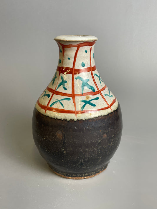 Bud vase, jian, nuka, enamel T921