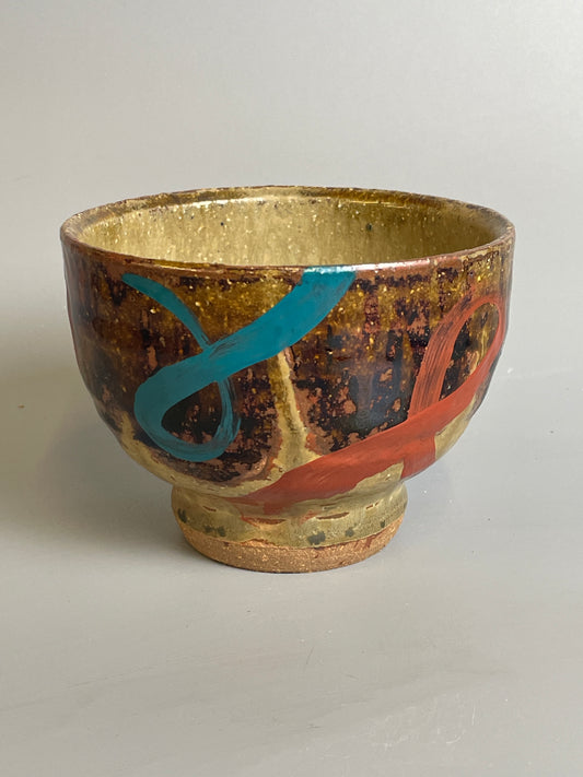 Yunomi, ash, temmoku, T933