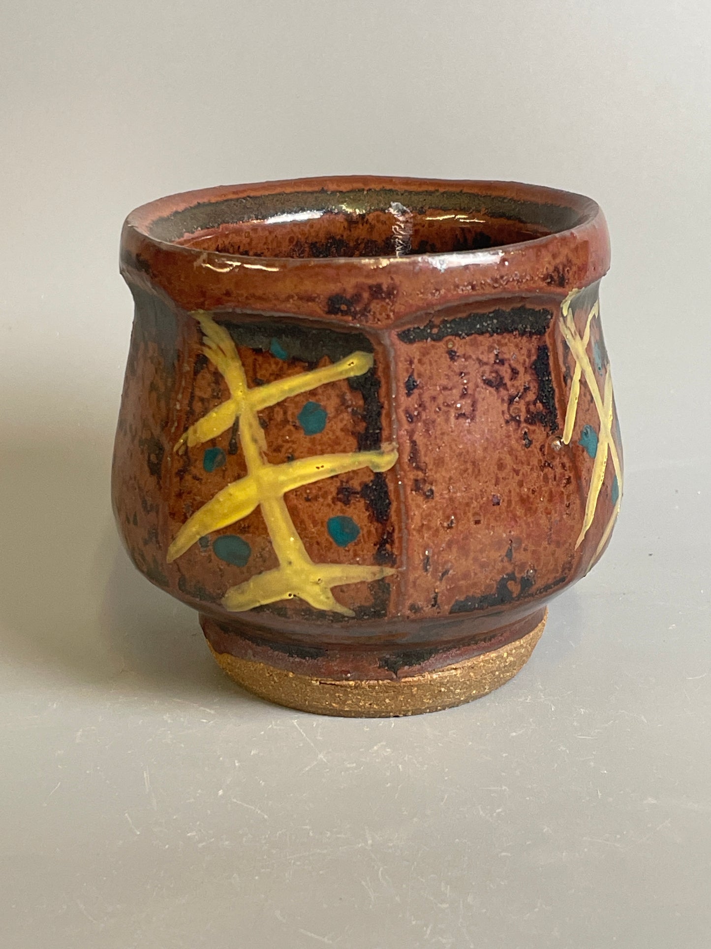 Yunomi, temmoku, enamel, T949