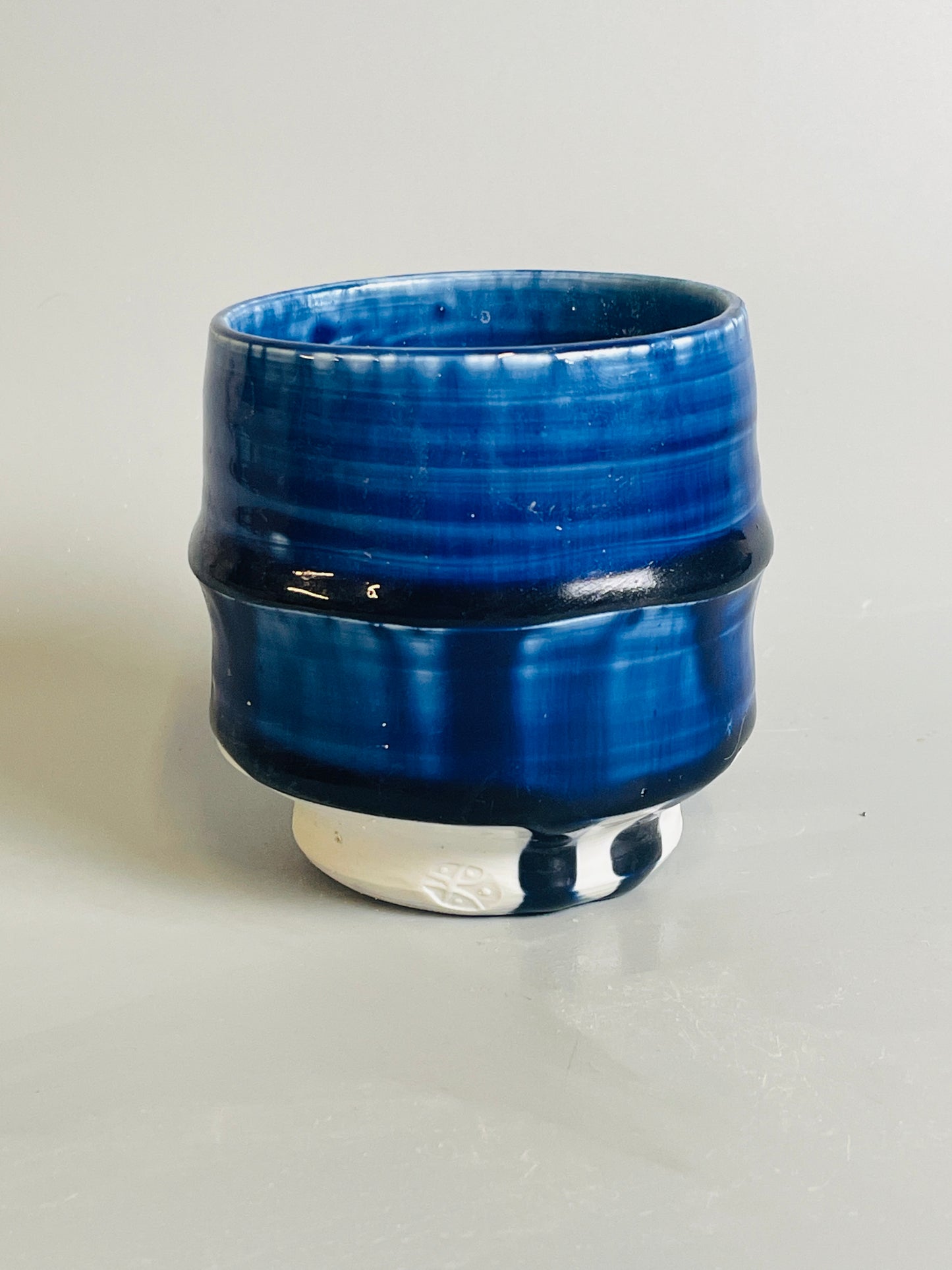 Yunomi, porcelain, blue ash, T968