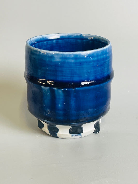 Yunomi, porcelain, blue ash, T976