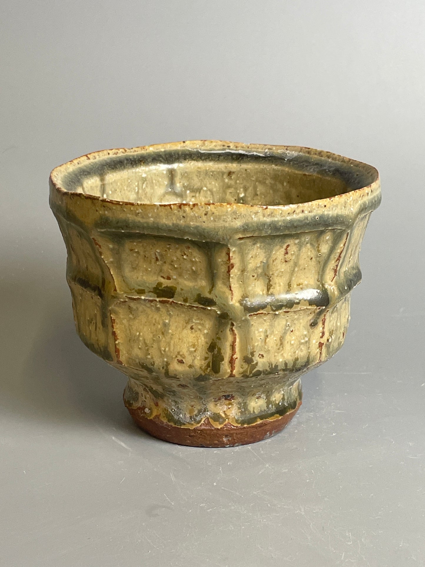 Yunomi, faceted, ash, T998