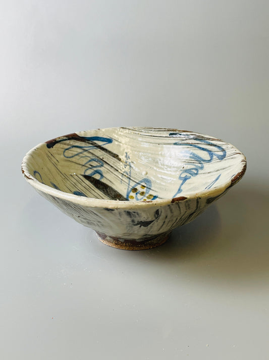 Wide Bowl, hakeme, iron, cobalt, T615