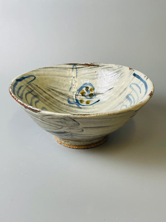 Wide Bowl, hakeme, iron, cobalt, T616