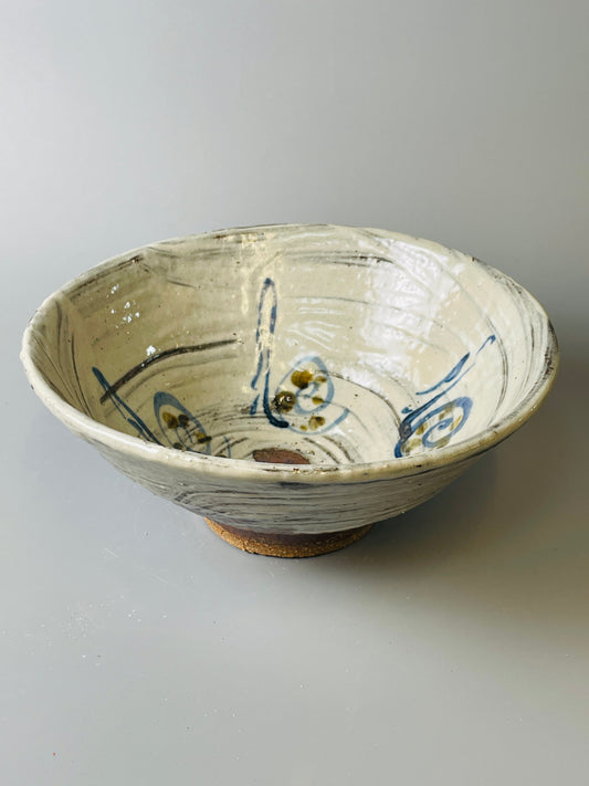 Wide Bowl, hakeme, iron, cobalt, T617