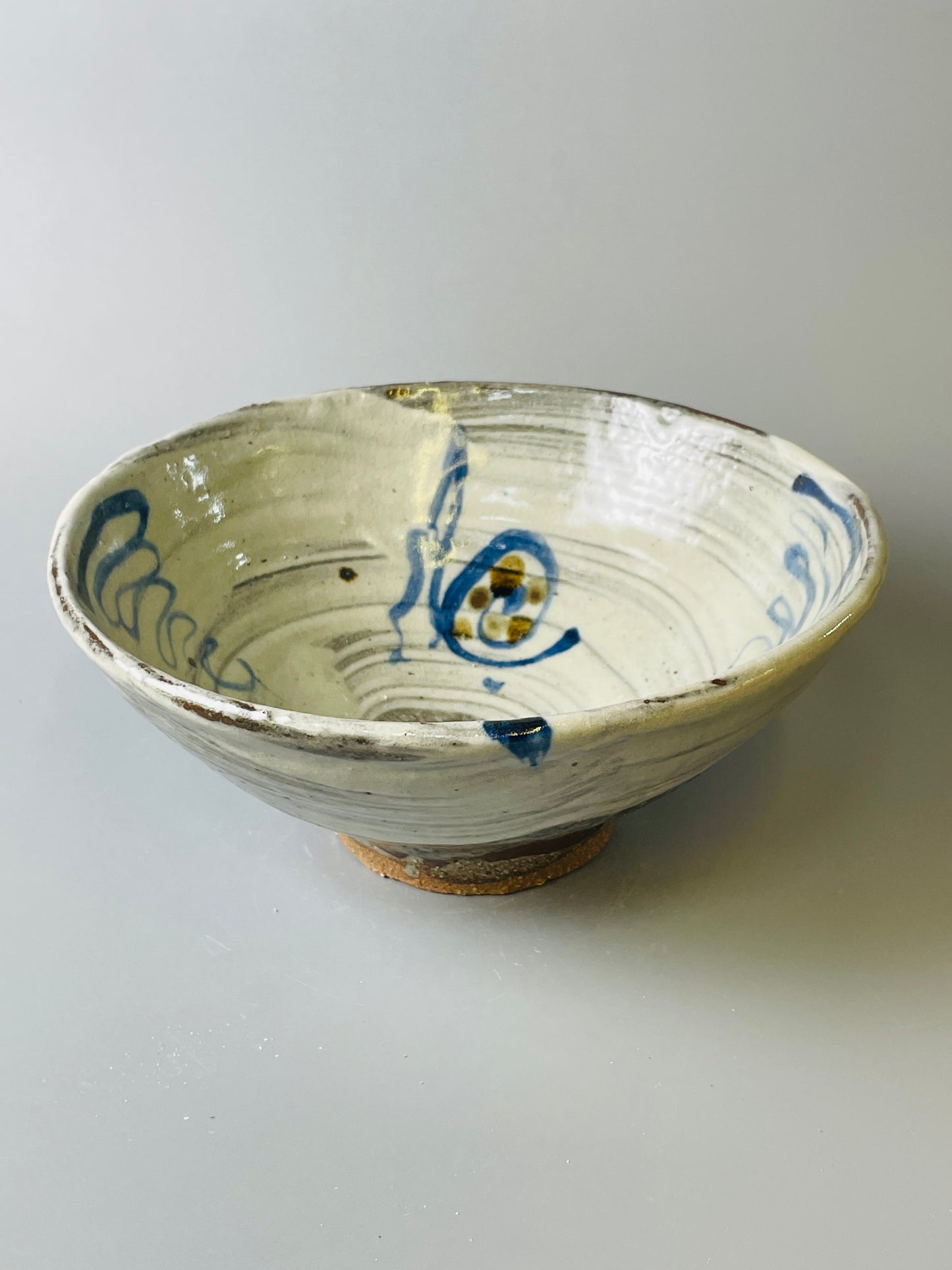 Wide Bowl, hakeme, iron, cobalt, T618