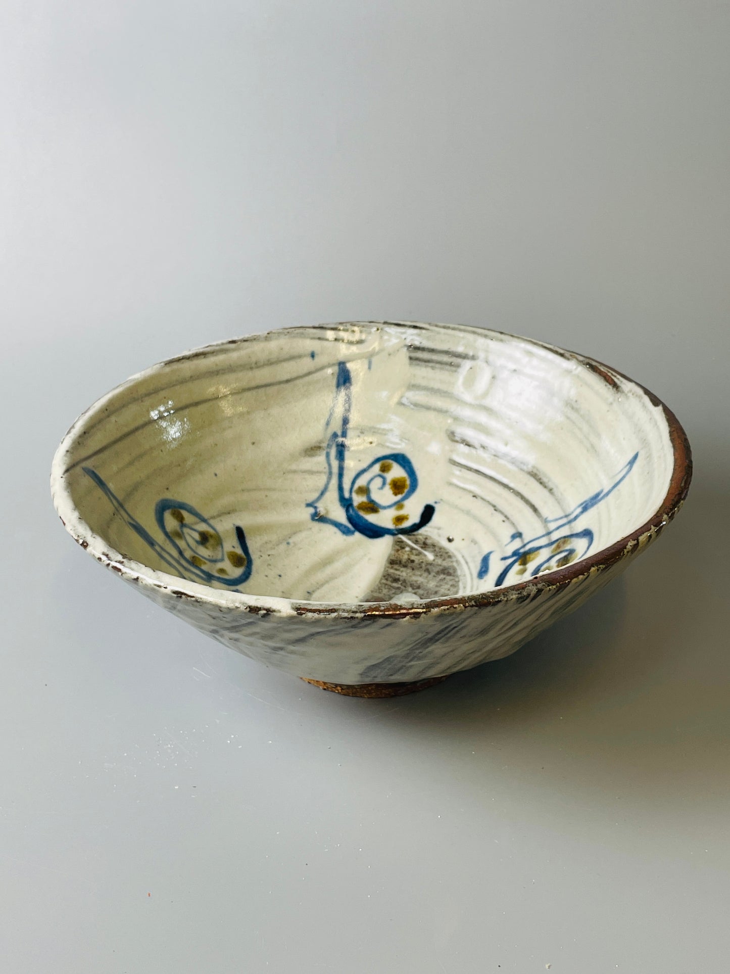 Wide Bowl, hakeme, iron, cobalt, T620
