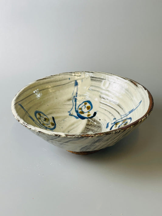 Wide Bowl, hakeme, iron, cobalt, T620
