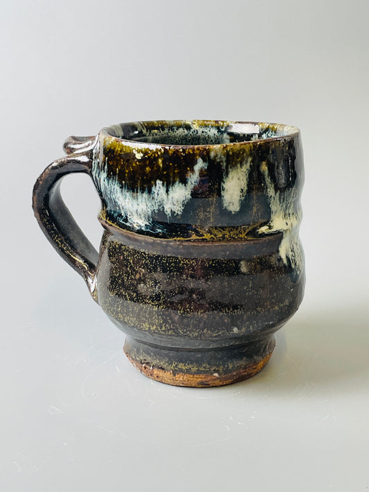 Mug, footed, jian, nuka, T643