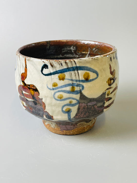 Bowl, hakeme, iron, cobalt T715