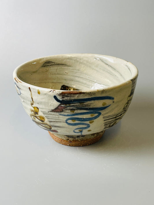 Bowl, hakeme, iron, cobalt T717