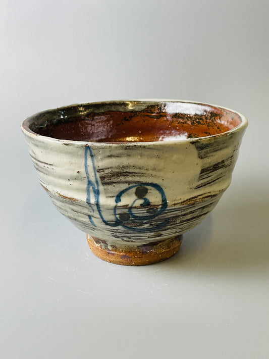 Bowl, hakeme, iron, cobalt T719