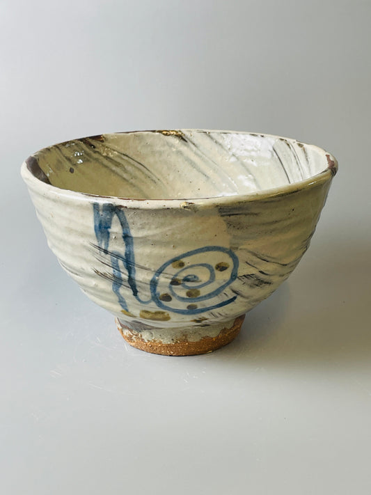 Bowl, hakeme, iron, cobalt T720