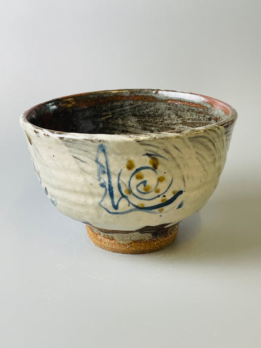 Bowl, hakeme, iron, cobalt T721