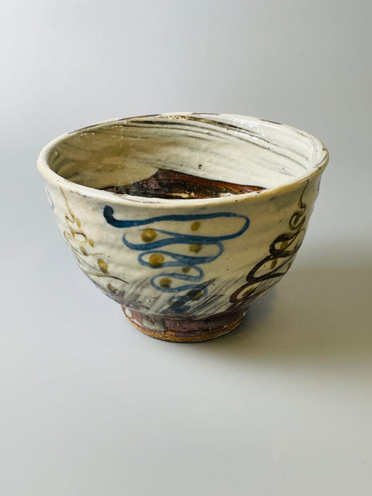 Bowl, hakeme, iron, cobalt T725