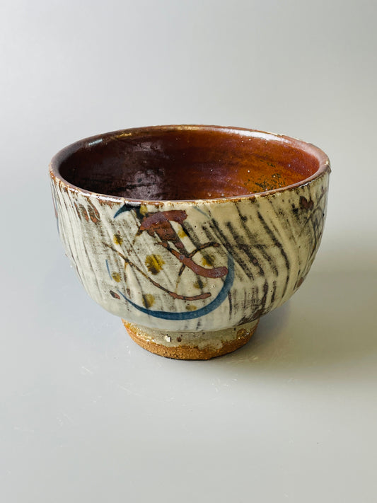 Bowl, hakeme, iron, cobalt T726