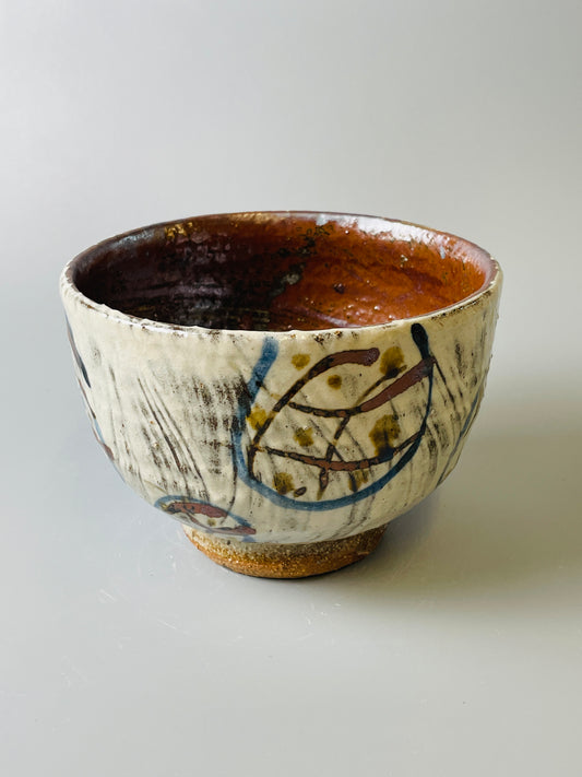 Bowl, hakeme, iron, cobalt T729
