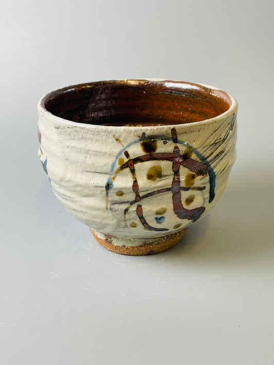 Bowl, hakeme, iron, cobalt T732
