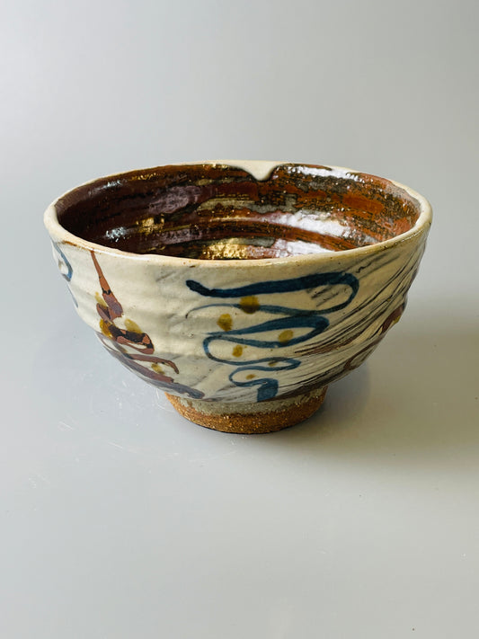 Bowl, hakeme, iron, cobalt T735