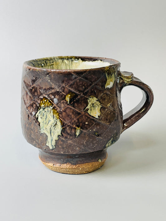 Mug, footed, jian, nuka, T848
