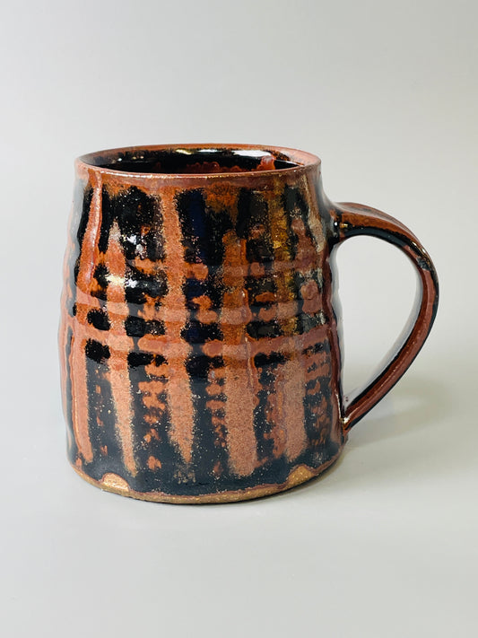 Mug,  temmoku, kaki, T856