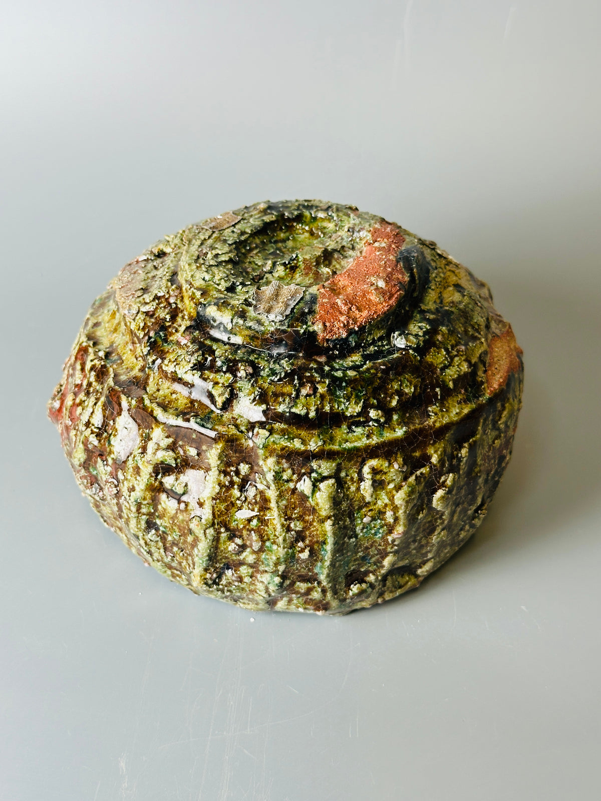 Shiga-oribe teabowl A307