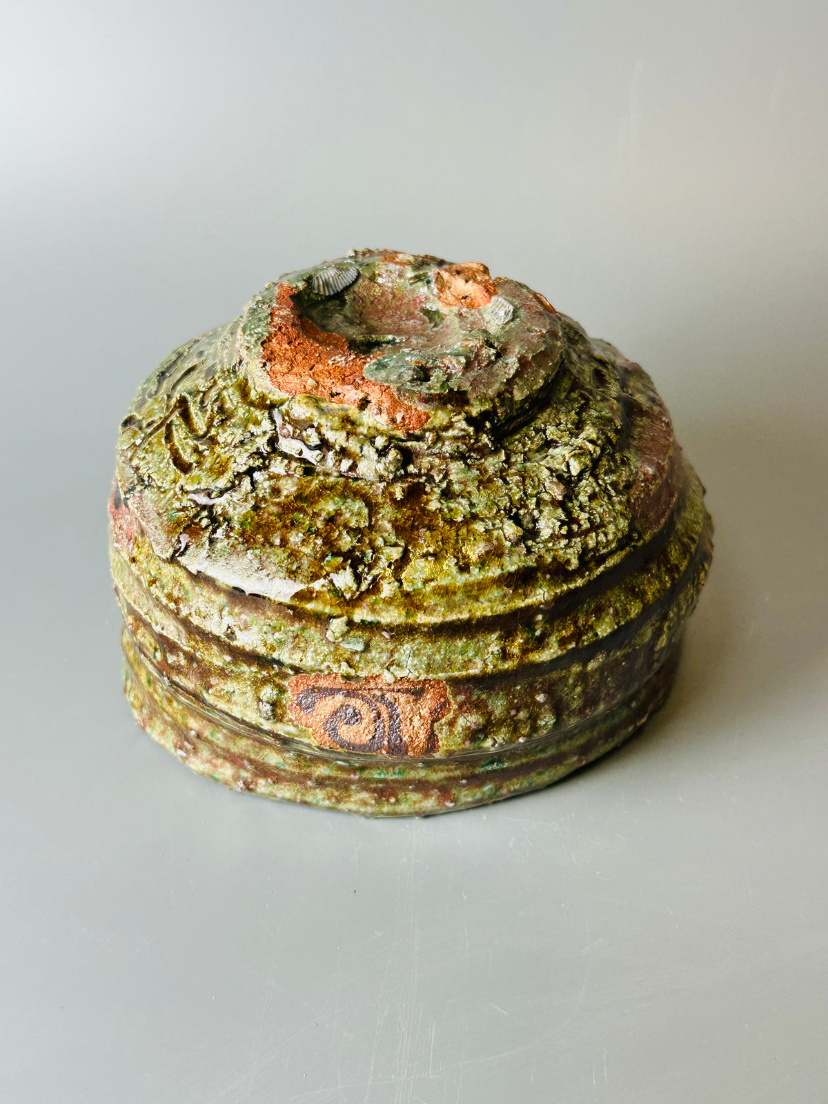 Shiga-oribe teabowl A313