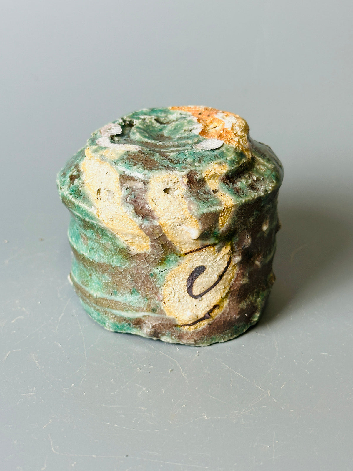 Shiga-oribe guinomi or espresso A394