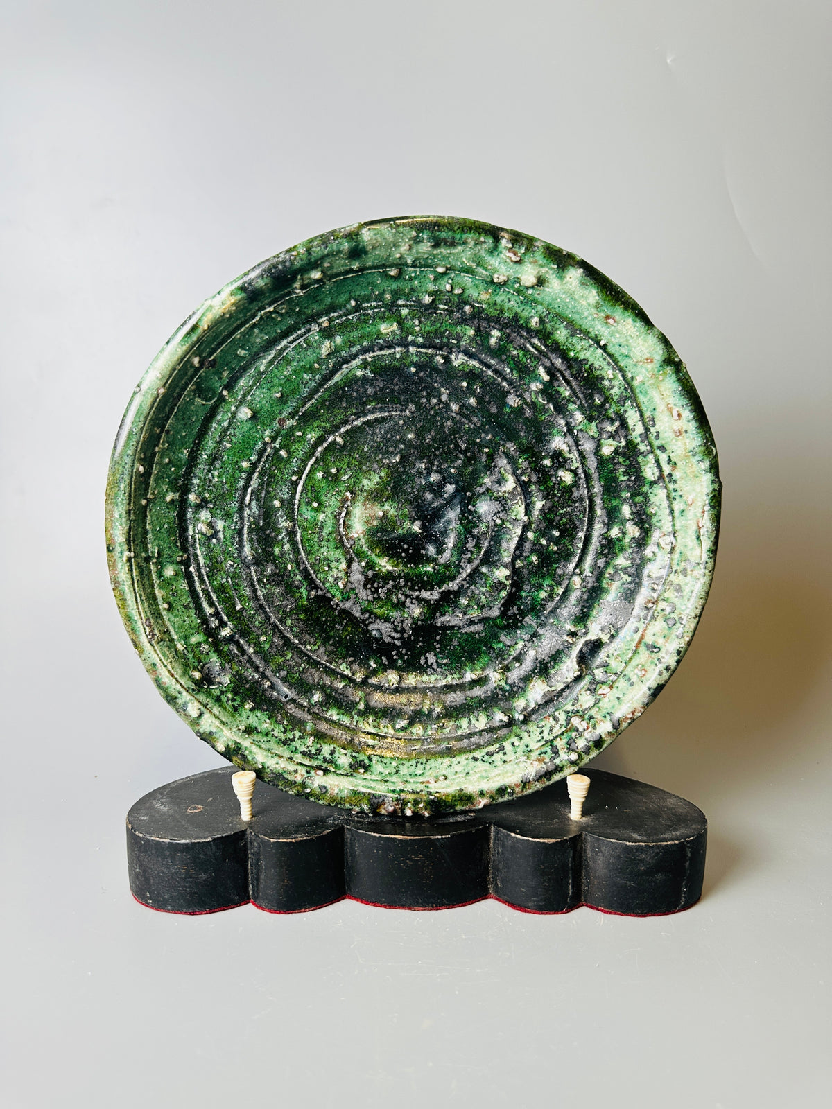 Shiga-oribe medium plate A404