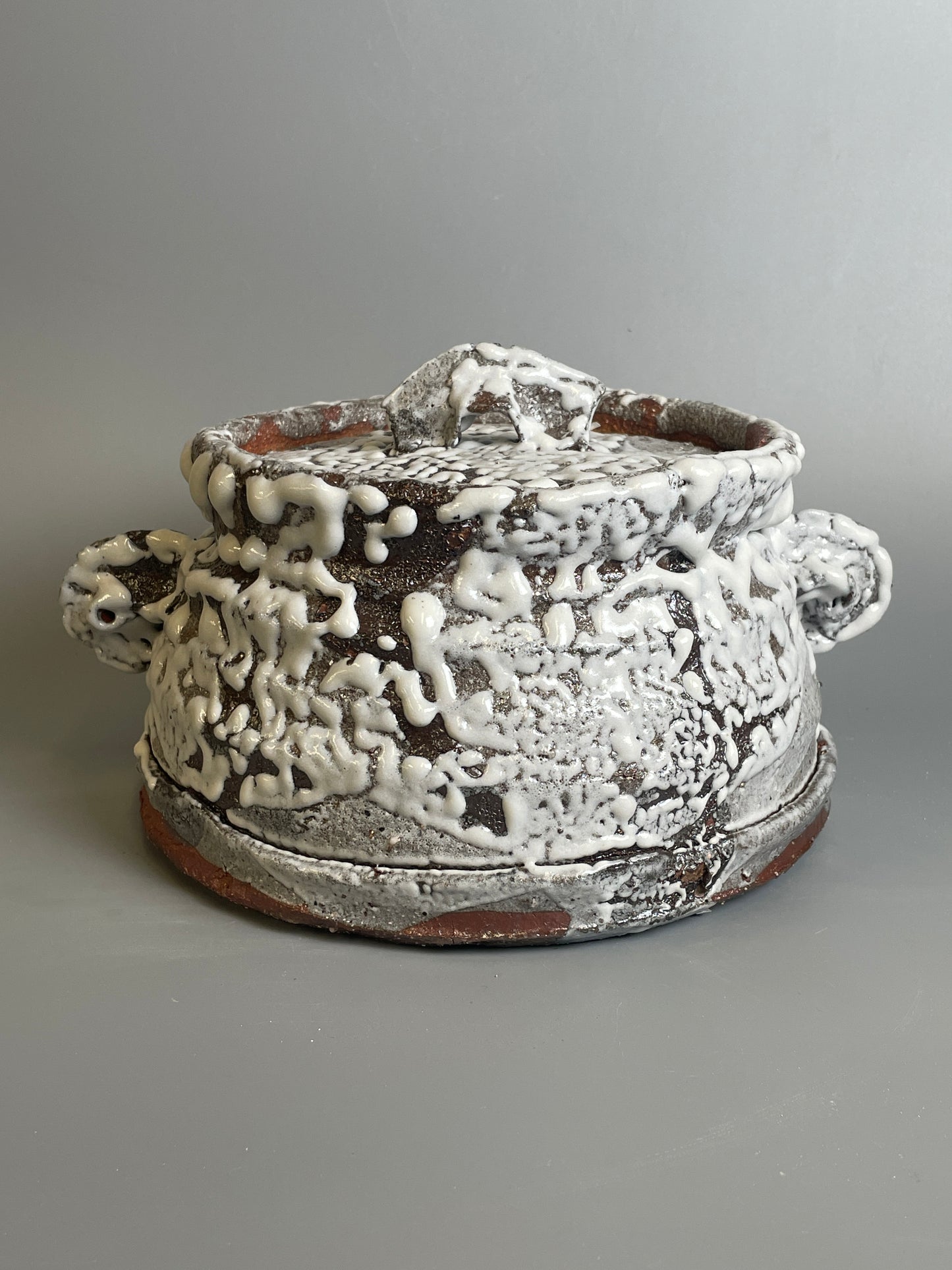 An Oni-Hagi mizusashi or large jar A215