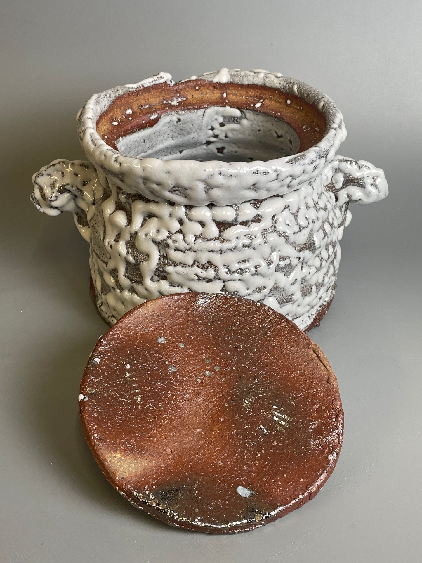 An Oni-Hagi mizusashi or large jar A216